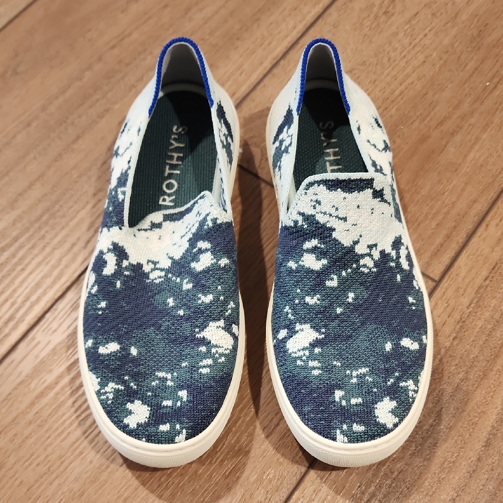 Rothy's Women's The Original Slip On Sneakers In Sea Green